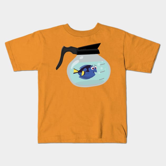 Dory on Duty Kids T-Shirt by tylergabbard